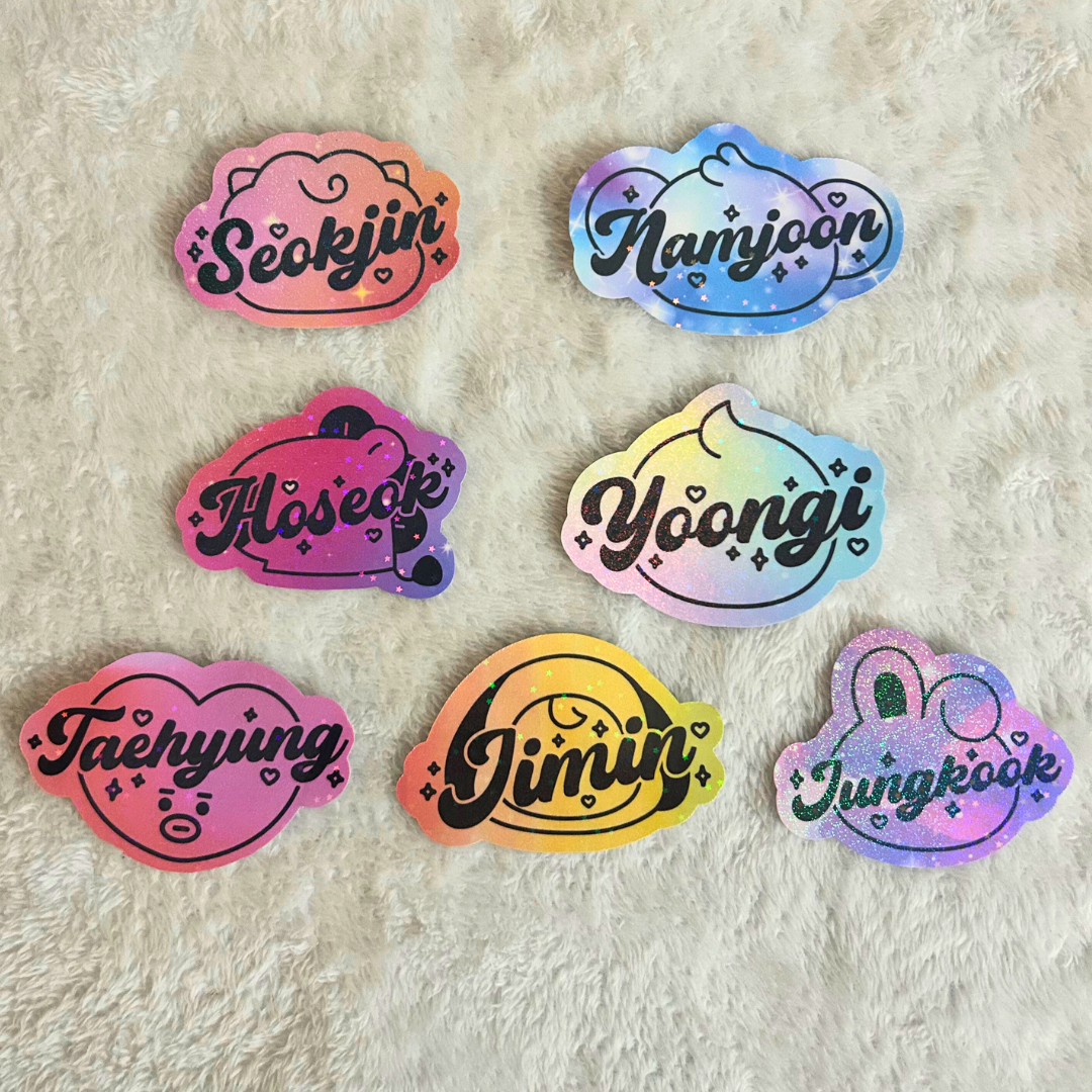 BTS Name Stickers