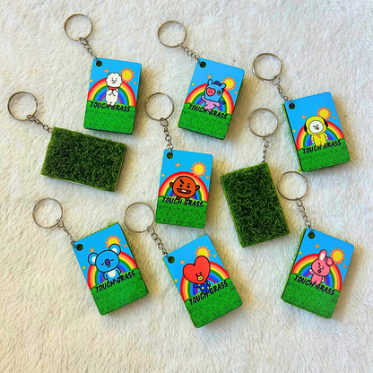 BTS Touch Grass Keychain