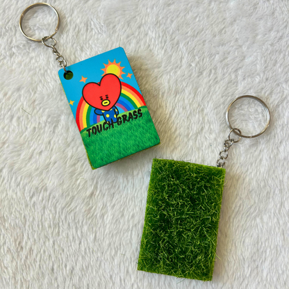 BTS Touch Grass Keychain