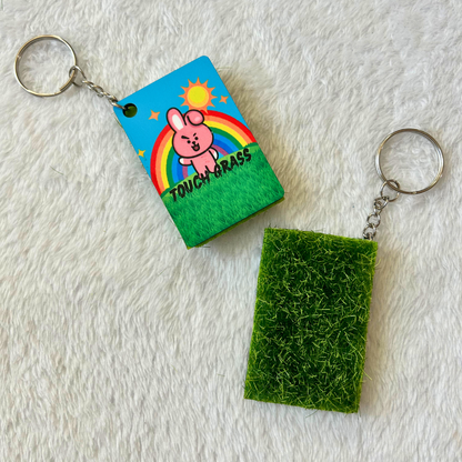 BTS Touch Grass Keychain