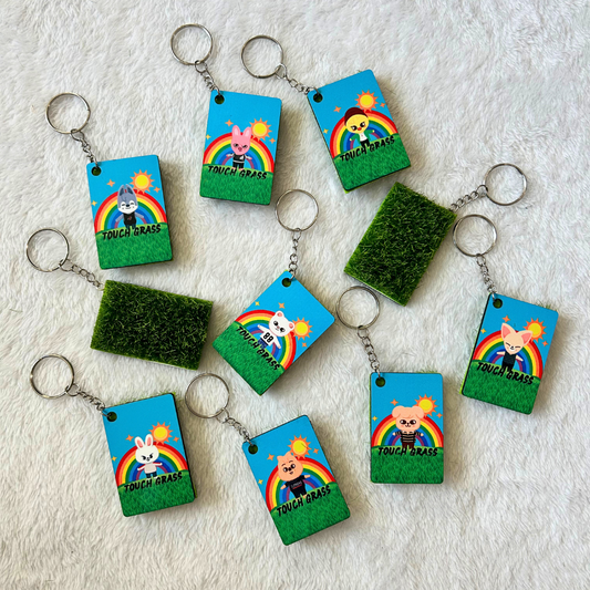 Stray Kids Touch Grass Keychain