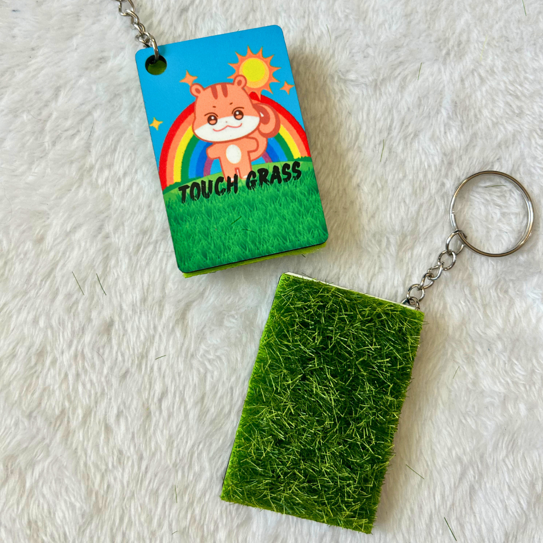 Ateez Touch Grass Key Chains