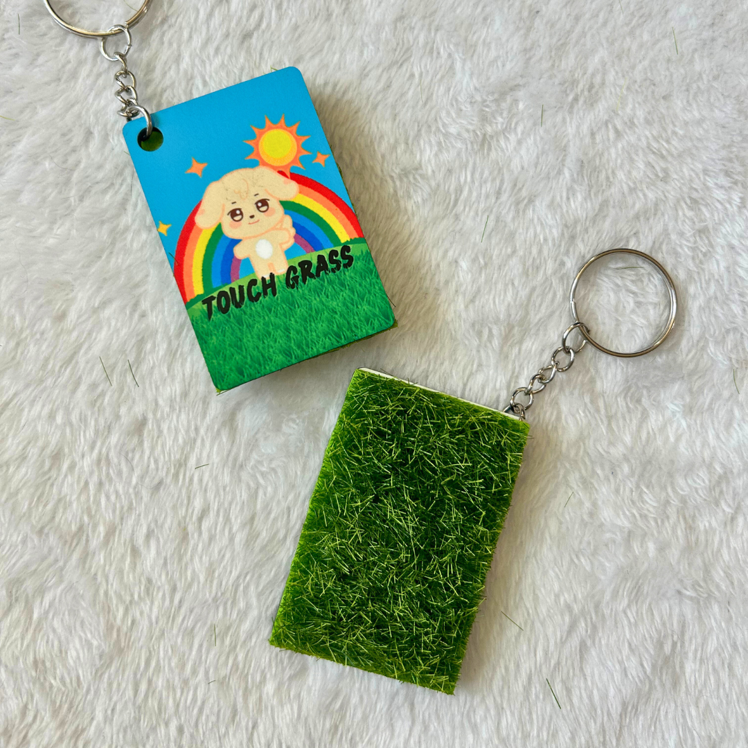 Ateez Touch Grass Key Chains