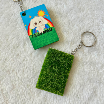 Ateez Touch Grass Key Chains