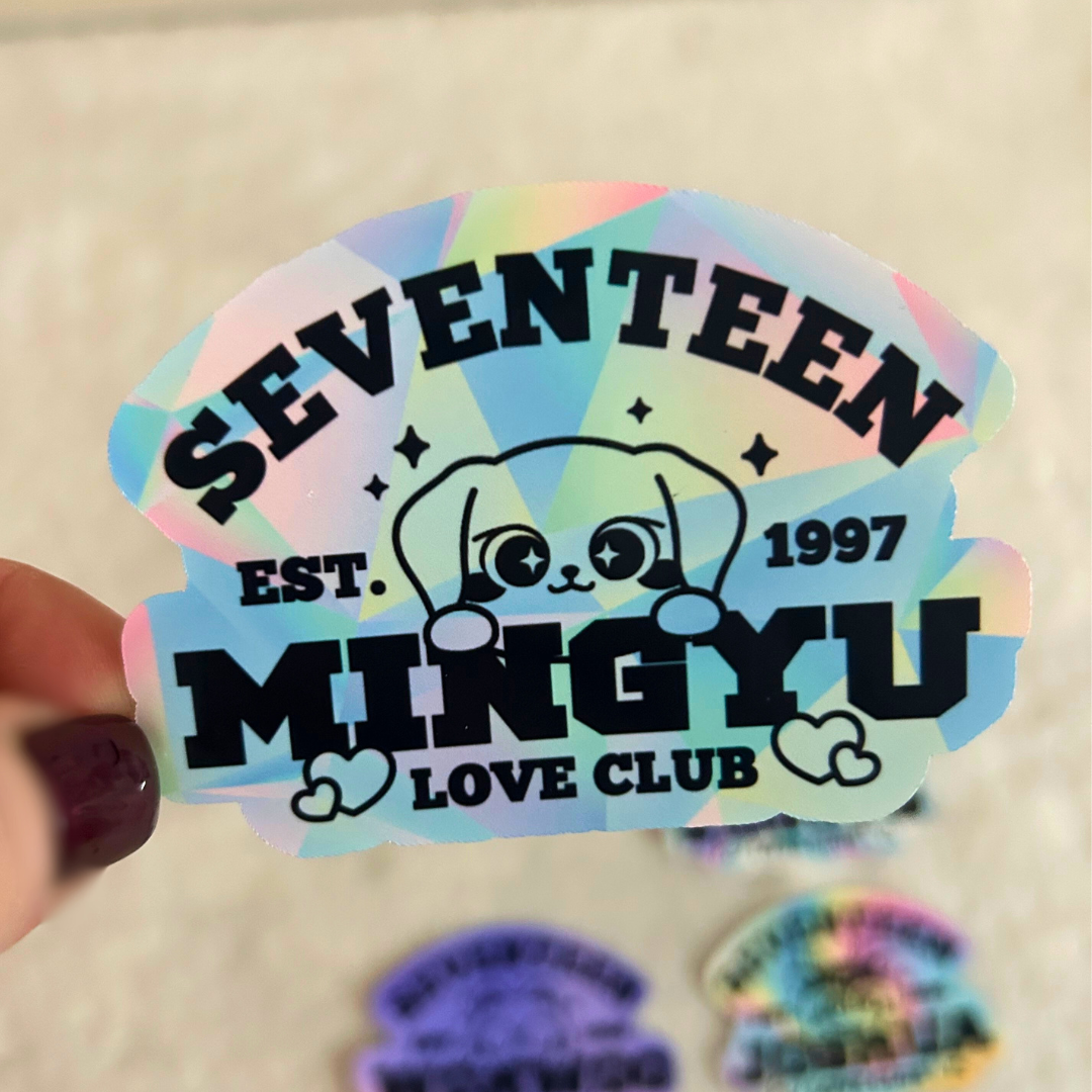 Seventeen Love Club Name Stickers