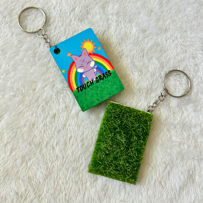 Ateez Touch Grass Key Chains