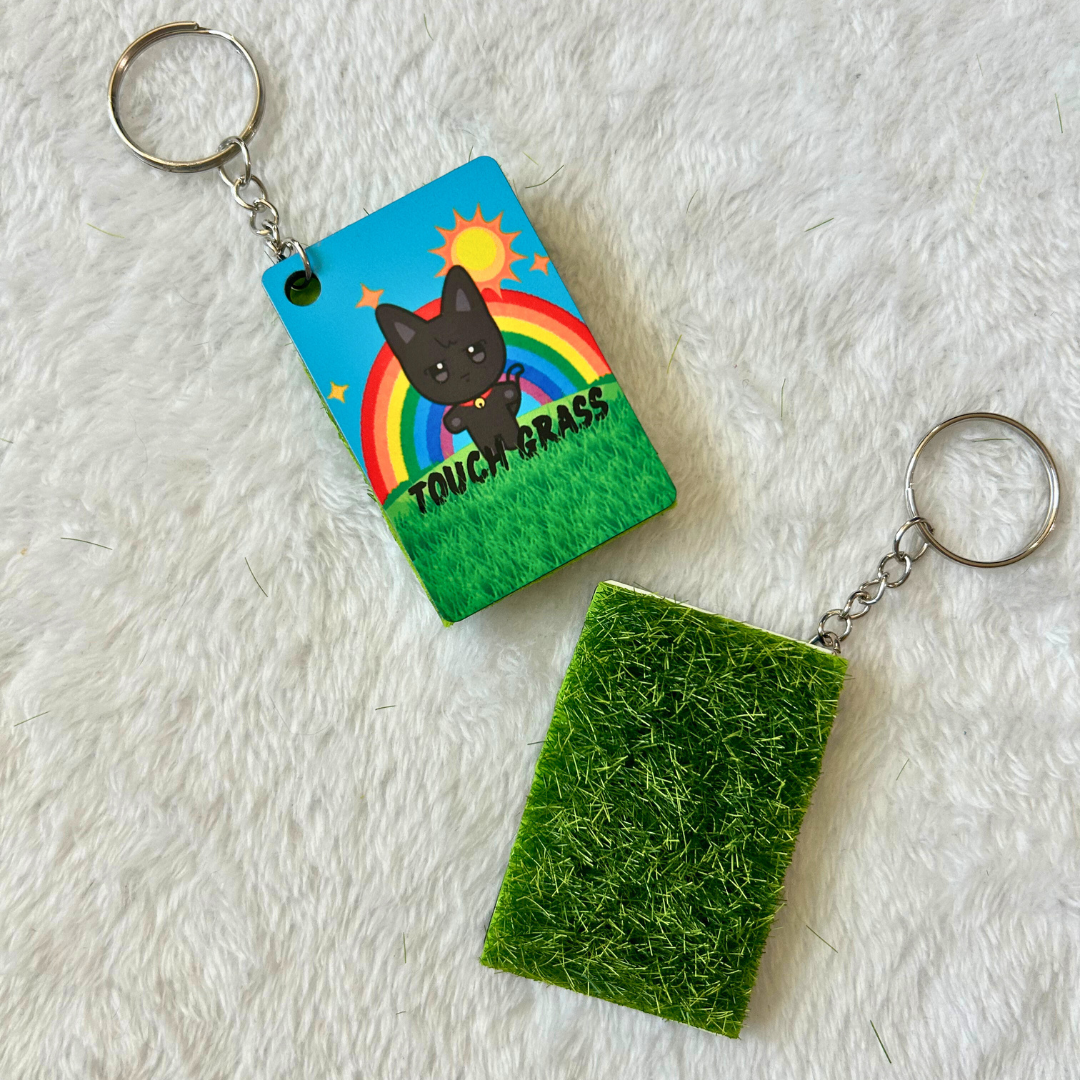 Ateez Touch Grass Key Chains