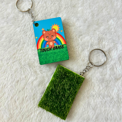 Ateez Touch Grass Key Chains