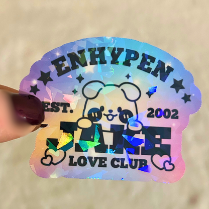 Enhypen Love Club Name Stickers